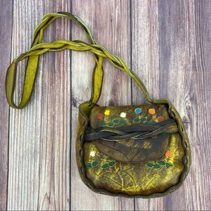 Vintage 1970’s Handmade/Handpainted Leather Purse